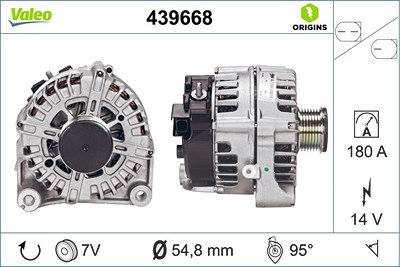 Valeo Generator [Hersteller-Nr. 439668] für BMW von VALEO