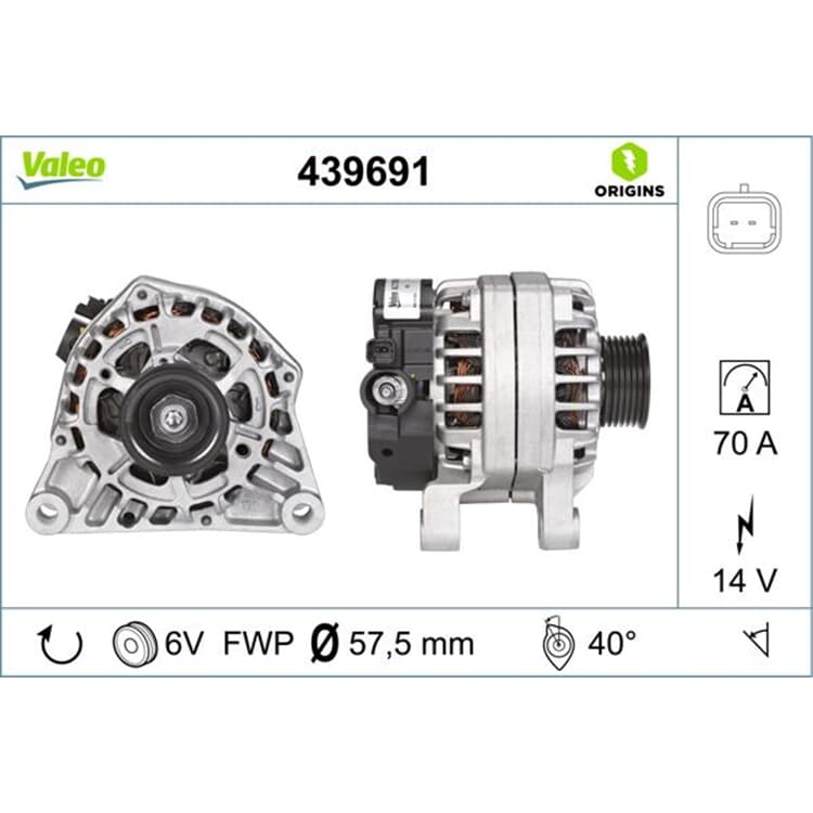 Valeo Generator Citroen Fiat Peugeot Valeo Generator Citroen Fiat Peugeot von VALEO