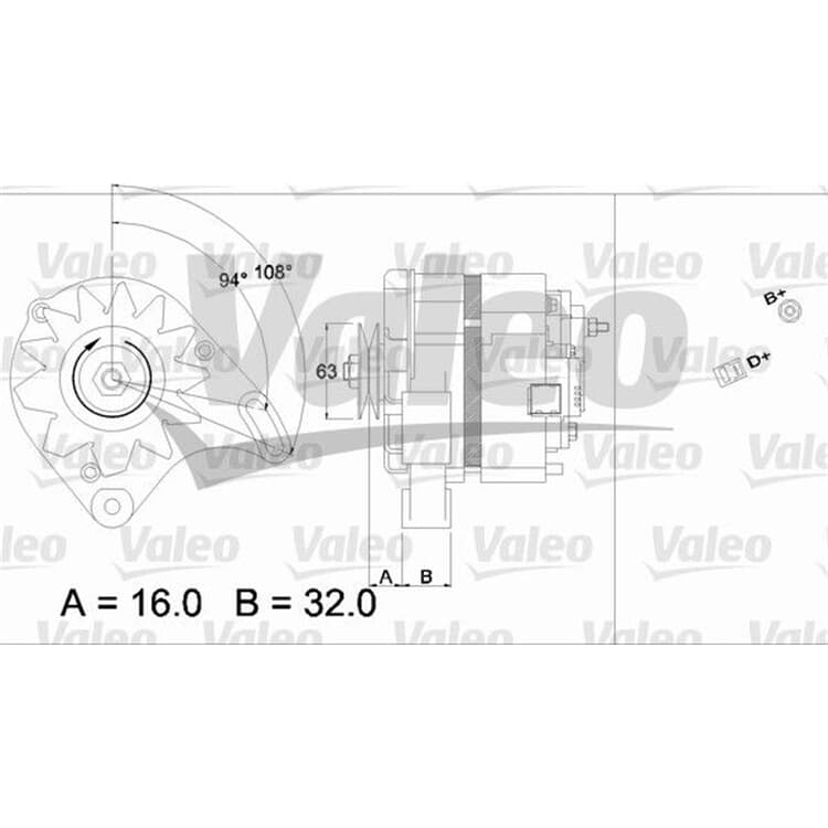 Valeo Generator Fiat Panda Uno Lancia Y10 Valeo Generator Fiat Panda Uno Lancia Y10 von VALEO