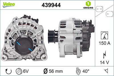 Valeo Generator [Hersteller-Nr. 439944] für Ford von VALEO