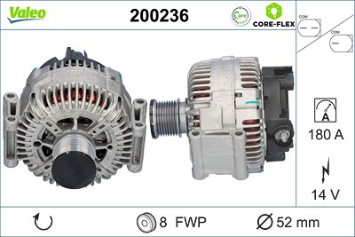Valeo Generator [Hersteller-Nr. 200236] für Mercedes-Benz von VALEO