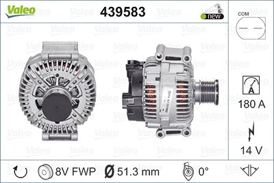 Valeo Generator [Hersteller-Nr. 439583] für Mercedes-Benz von VALEO