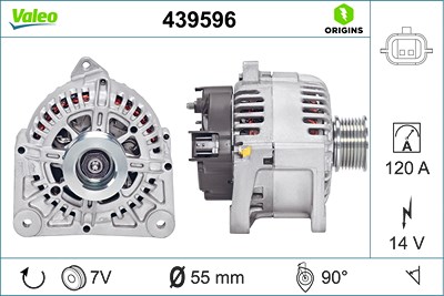 Valeo Generator [Hersteller-Nr. 439596] für Renault von VALEO