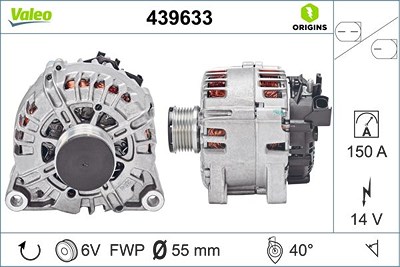 Valeo Generator [Hersteller-Nr. 439633] für Ford, Mazda von VALEO