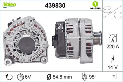 Valeo Generator [Hersteller-Nr. 439830] für BMW von VALEO