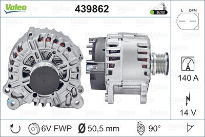 Valeo Generator [Hersteller-Nr. 439862] für VW von VALEO