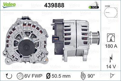 Valeo Generator [Hersteller-Nr. 439888] für Audi von VALEO