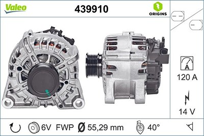 Valeo Generator [Hersteller-Nr. 439910] für Ford, Volvo von VALEO