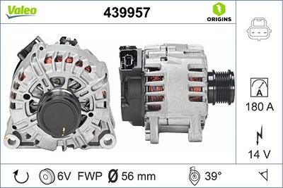 Valeo Generator [Hersteller-Nr. 439957] für Ford von VALEO