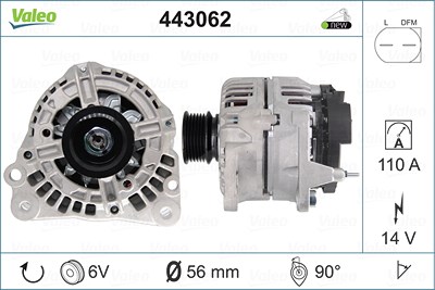 Valeo Generator [Hersteller-Nr. 443062] für Seat, VW von VALEO
