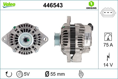 Valeo Generator [Hersteller-Nr. 446543] für Opel, Suzuki, Vauxhall von VALEO