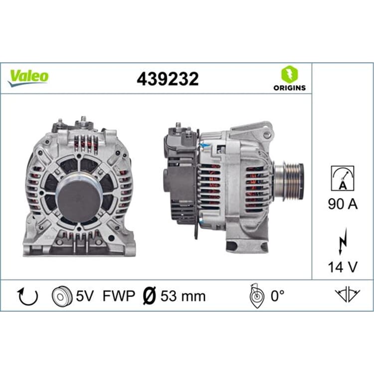 Valeo Generator Mercedes A-Klasse Vaneo Valeo Generator Mercedes A-Klasse Vaneo von VALEO