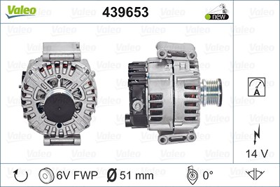Valeo Generator [Hersteller-Nr. 439653] für Mercedes-Benz von VALEO