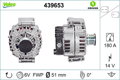 Valeo Generator [Hersteller-Nr. 439653] für Mercedes-Benz von VALEO