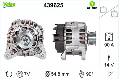 Valeo Generator [Hersteller-Nr. 439625] für Renault von VALEO
