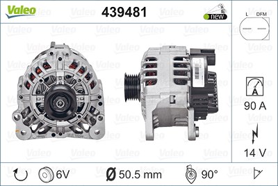 Valeo Generator [Hersteller-Nr. 439481] für Seat, Skoda, VW von VALEO