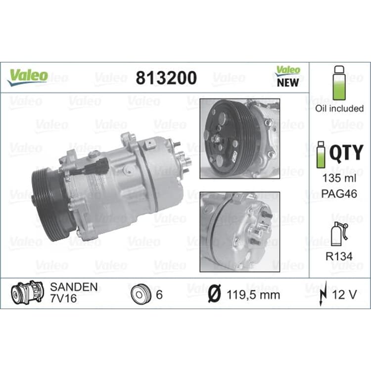 Valeo Klimakompressor Audi Ford Peugeot Seat Skoda Subaru VW Valeo Klimakompressor Audi Ford Peugeot Seat Skoda Subaru VW von VALEO