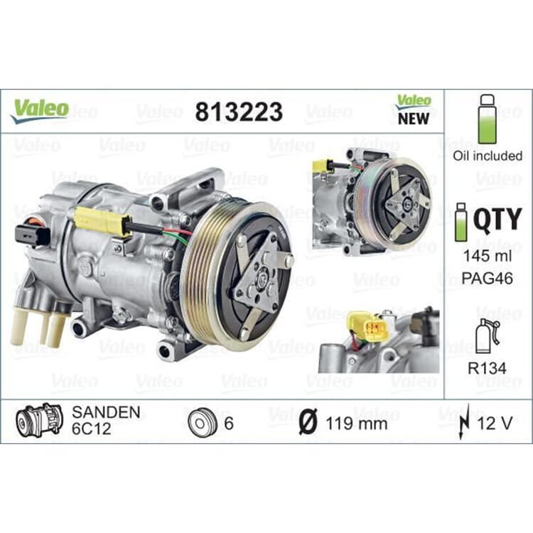 Valeo Klimakompressor Citroen Peugeot Valeo Klimakompressor Citroen Peugeot von VALEO