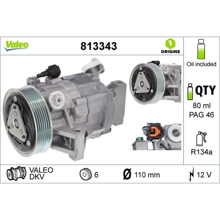 Valeo Klimakompressor Nissan Cube Evalia Micra Note Nv200 Tiida Valeo Klimakompressor Nissan Cube Evalia Micra Note Nv200 Tiida von VALEO