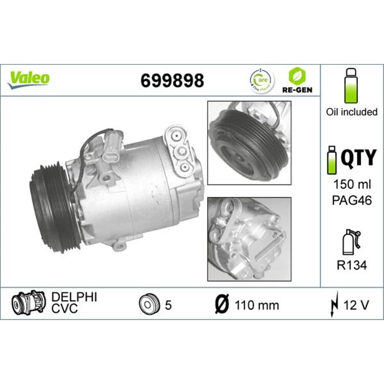 Valeo Klimakompressor Opel Astra Corsa Valeo Klimakompressor Opel Astra Corsa von VALEO