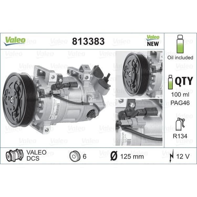 Valeo Klimakompressor Renault Captur Clio Valeo Klimakompressor Renault Captur Clio von VALEO
