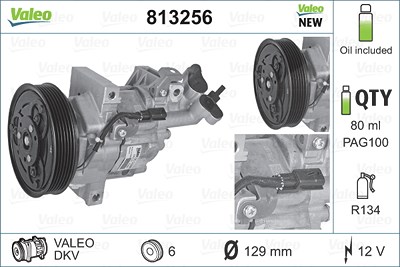Valeo Kompressor, Klimaanlage [Hersteller-Nr. 813256] für Dacia, Renault von VALEO