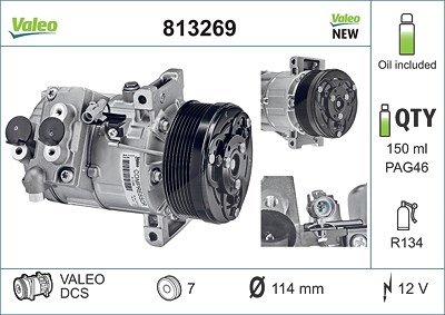 Valeo Kompressor, Klimaanlage [Hersteller-Nr. 813269] für Suzuki von VALEO