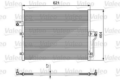 Valeo Kondensator, Klimaanlage [Hersteller-Nr. 814441] für Ssangyong von VALEO