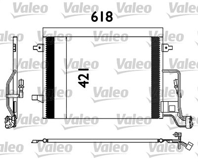 Valeo Kondensator, Klimaanlage [Hersteller-Nr. 817679] für Skoda, VW von VALEO