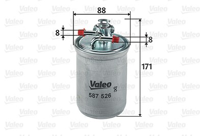 Valeo Kraftstofffilter [Hersteller-Nr. 587526] für Ford, Seat, VW von VALEO