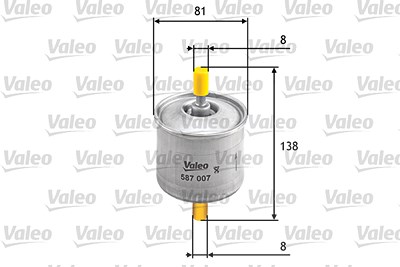 Valeo Kraftstofffilter [Hersteller-Nr. 587007] für Ford, Mazda von VALEO