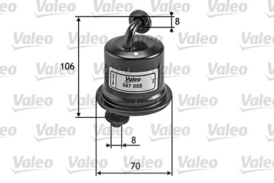 Valeo Kraftstofffilter [Hersteller-Nr. 587055] für Maruti, Suzuki, Toyota, Vauxhall von VALEO