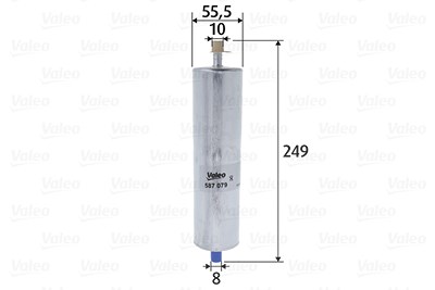 Valeo Kraftstofffilter [Hersteller-Nr. 587079] für Audi, Porsche von VALEO