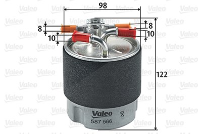 Valeo Kraftstofffilter [Hersteller-Nr. 587566] für Nissan, Renault von VALEO