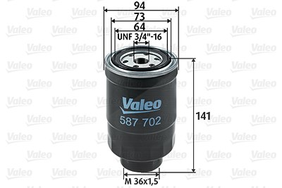 Valeo Kraftstofffilter [Hersteller-Nr. 587702] für Ford, Ldv, Nissan von VALEO