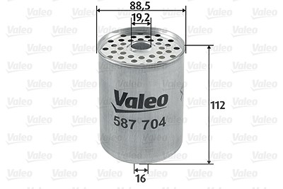 Valeo Kraftstofffilter [Hersteller-Nr. 587704] für Austin, Citroën, Daf, Fiat, Ford, Fso, Jeep, Lancia, Ldv, Peugeot, Renault, Rover, Volvo von VALEO