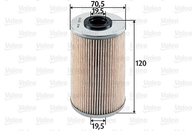 Valeo Kraftstofffilter [Hersteller-Nr. 587913] für Nissan, Opel, Renault, Vauxhall von VALEO