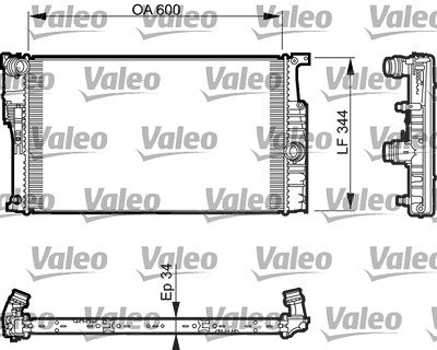 Valeo Kühler, Motorkühlung [Hersteller-Nr. 735493] für BMW von VALEO