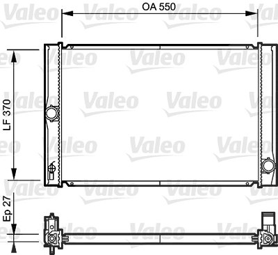 Valeo Kühler, Motorkühlung [Hersteller-Nr. 735213] für Toyota von VALEO