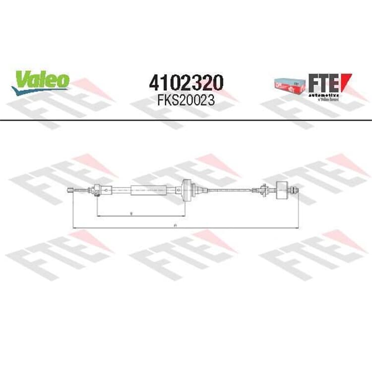 Valeo Kupplungsseil Dacia Logan Sandero Renault Logan Sandero/Stepway von VALEO