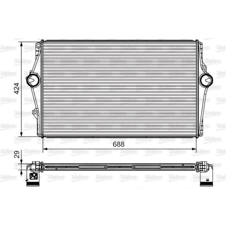 Valeo Ladeluftk?hler Volvo S60 S80 V70 Valeo Ladeluftk?hler Volvo S60 S80 V70 von VALEO