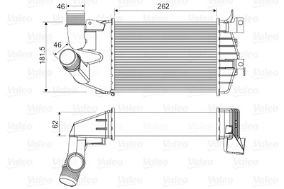 Valeo Ladeluftkühler [Hersteller-Nr. 818556] für Opel, Vauxhall von VALEO