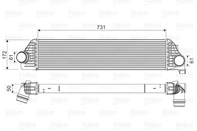 Valeo Ladeluftkühler [Hersteller-Nr. 818561] für Opel, Renault von VALEO
