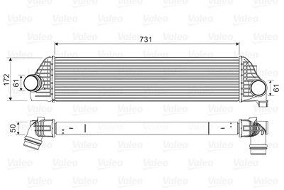 Valeo Ladeluftkühler [Hersteller-Nr. 818561] für Ford, Nissan, Opel, Renault, Vauxhall von VALEO