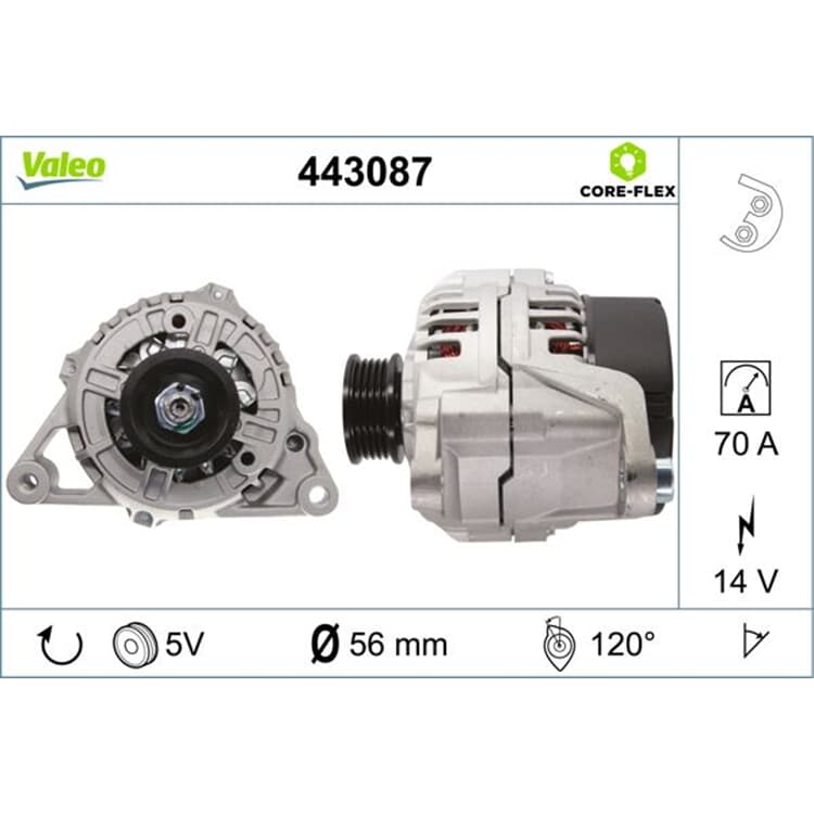 Valeo Lichtmaschine Audi A4 A6 Cabriolet VW Passat Valeo Lichtmaschine Audi A4 A6 Cabriolet VW Passat von VALEO