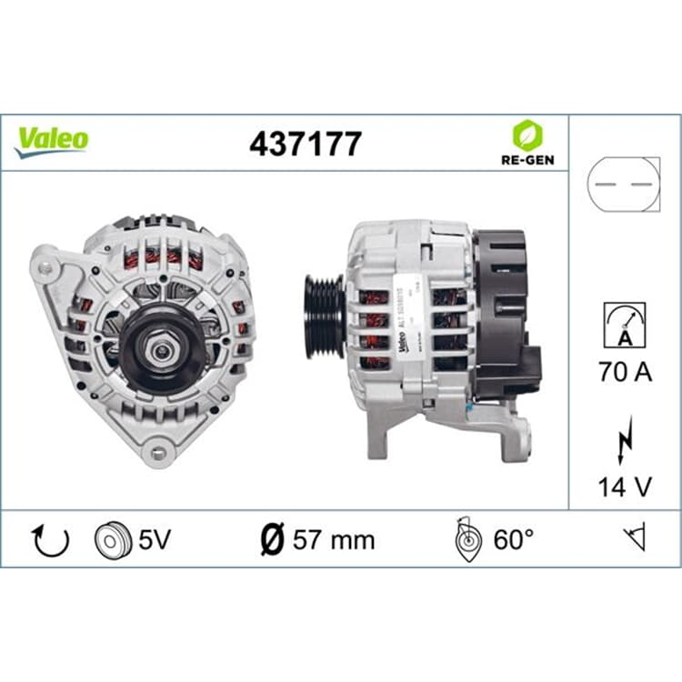 Valeo Lichtmaschine Audi A4 A6 Skoda Superb VW Passat Valeo Lichtmaschine Audi A4 A6 Skoda Superb VW Passat von VALEO