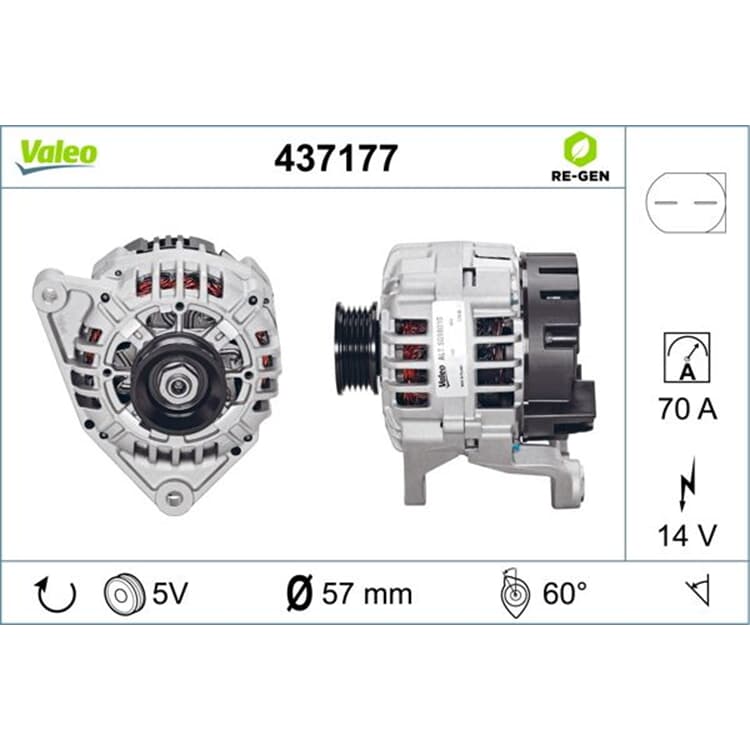 Valeo Lichtmaschine Audi A4 A6 Skoda Superb VW Passat von VALEO