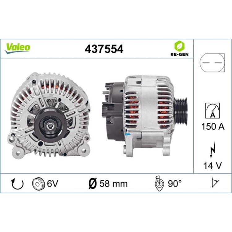 Valeo Lichtmaschine Audi A4 von VALEO