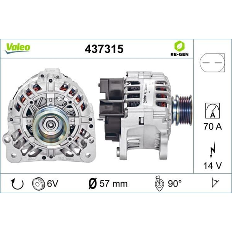 Valeo Lichtmaschine Audi Seat Skoda VW Valeo Lichtmaschine Audi Seat Skoda VW von VALEO