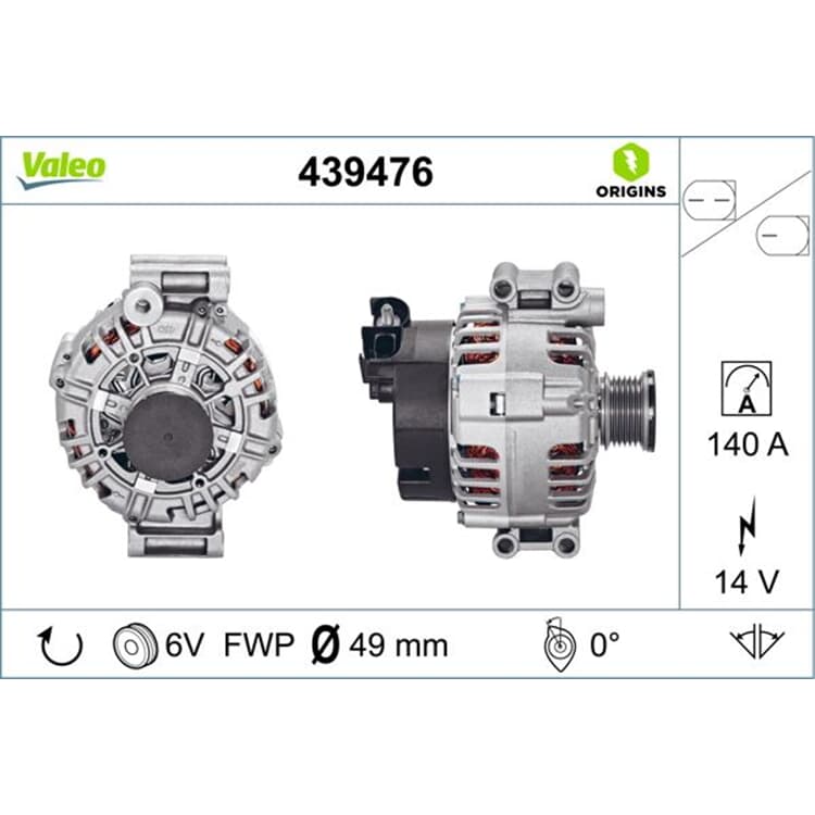 Valeo Lichtmaschine BMW 1er 3er 5er X1 X3 Z4 von VALEO
